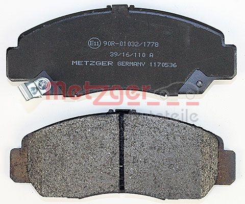 METZGER 1170536 GREENPARTS Bremsbelagsatz, Scheibenbremse